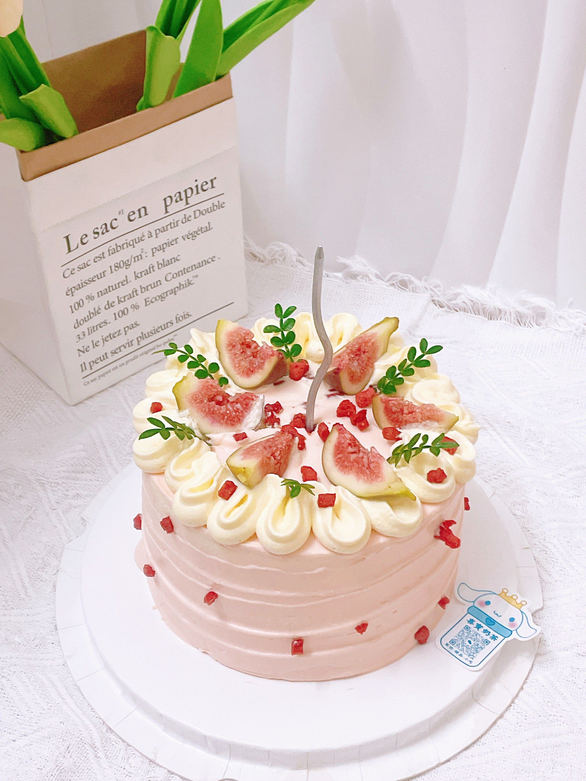 6寸"无花果"生日蛋糕🍰,6寸ins蛋糕