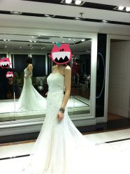 第一套出门纱&nbsp;鱼尾-韩国天使嫁衣婚纱礼服馆(上海旗舰店)