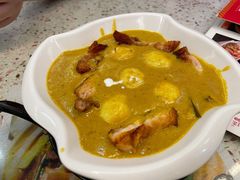 咖喱鱼蛋拼鸡扒-新辉港式茶餐厅(北栅店)