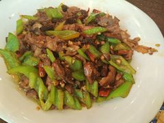 尖椒炒羊头肉-老三羊汤【北兴隆街店】