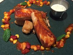 香煎三文鱼扒芥末籽汁-卡朋西餐(悦汇城店)