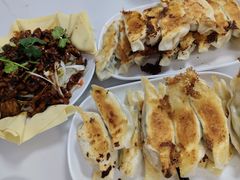 茭瓜鸡蛋素馅锅贴-三盛楼饭店(四流中路店)