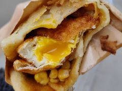 -小红车炸蛋葱油饼