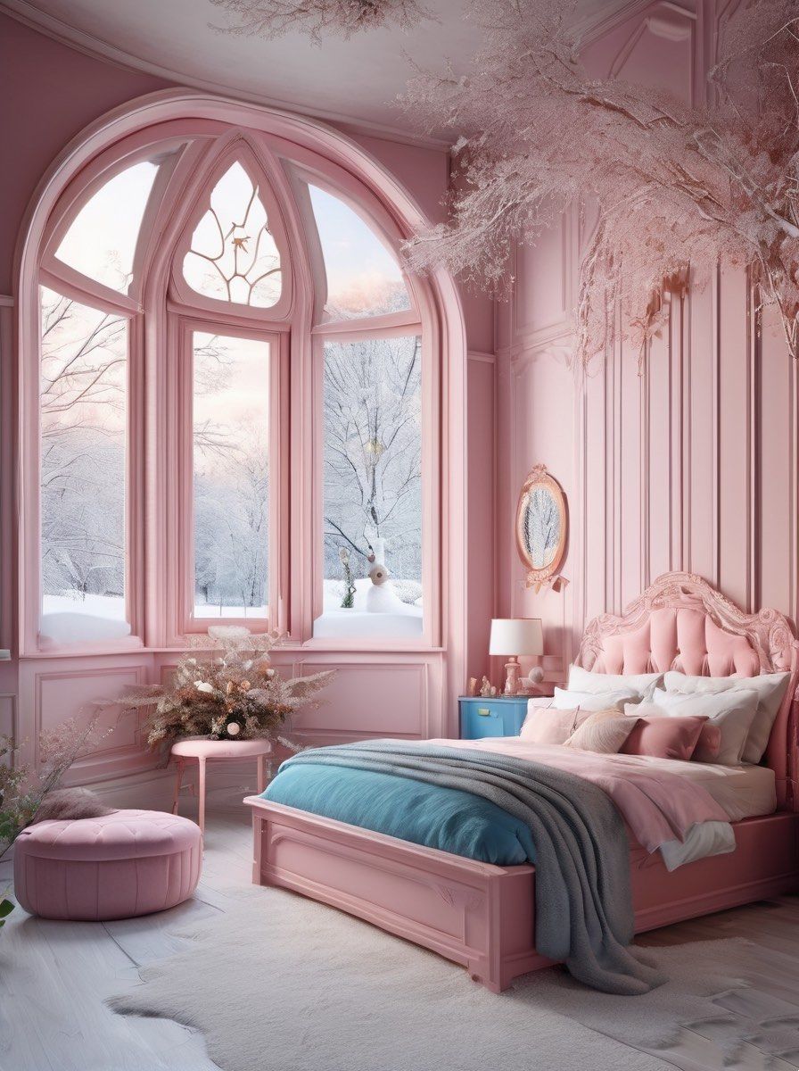 北欧公主风卧室🐽有没有让你心动