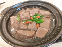 韭菜猪红汤-东江渔村·古典园林·30年粤菜老字号(太和店)
