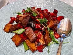 黑金蒜辣子牛肉眼-无锡苏宁银河国际酒店-悦府65中餐厅