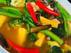 椒麻时蔬全家福-甄御•海鲜新青岛菜(麦岛店)