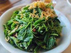 香酥虾皮丝瓜尖-小吊梨汤·北京菜·烤鸭(双井乐成中心店)