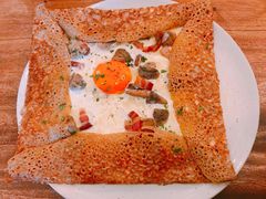 鸡蛋蘑菇熏肉荞麦可丽饼-RAC BAR(安福路店)