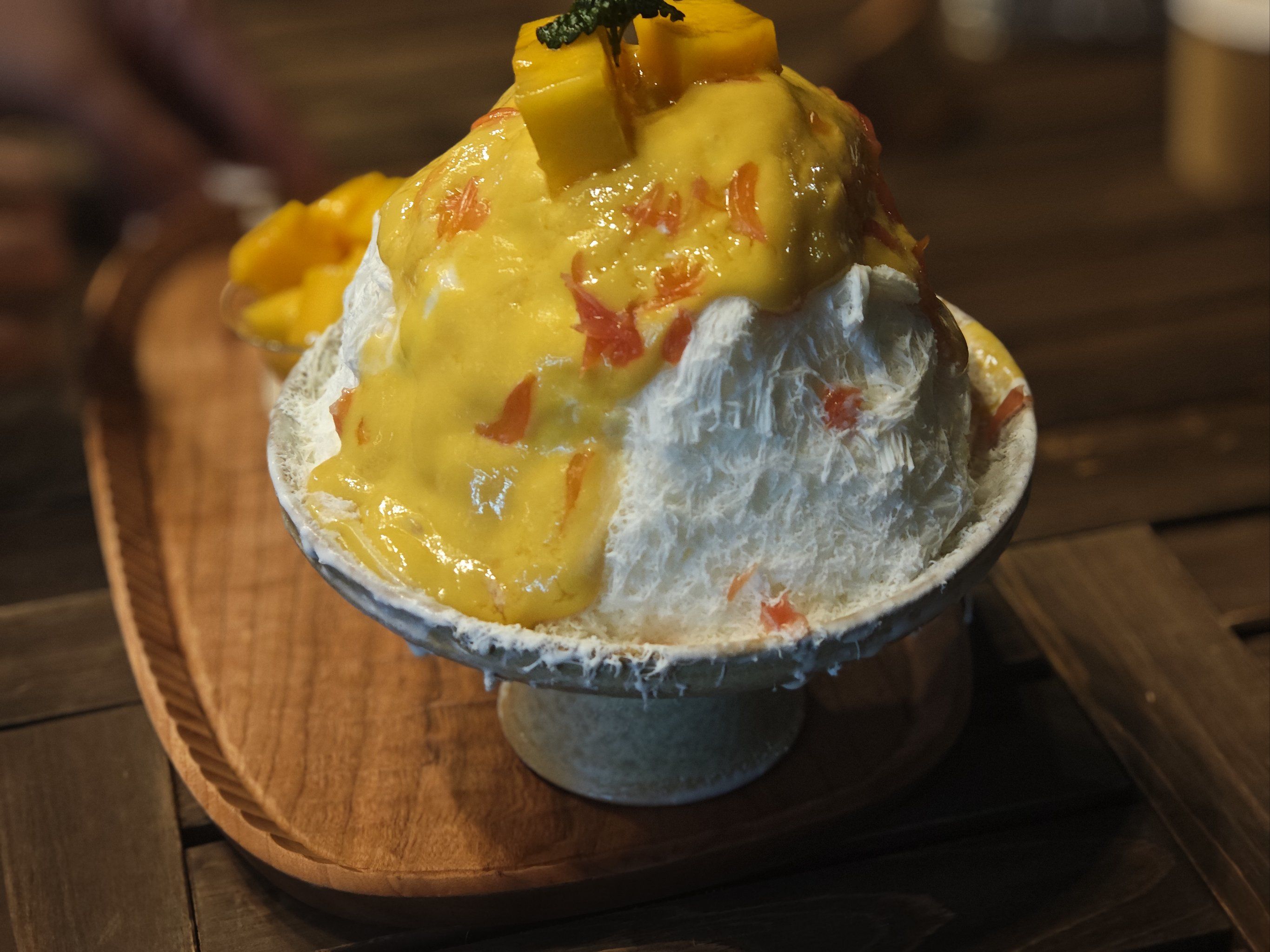 蛇口百草堂斜对面这个绵绵冰有点贵有点好吃