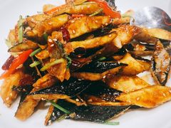 风味茄子-四季厨房 鲁菜·孔府烤鸭(高新万达店)
