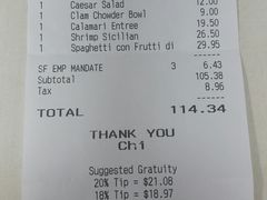 账单-Swiss Louis Italian & Seafood Restaurant
