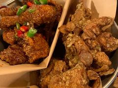 炸鸡翅一半一半-富乐满韩国正宗炸鸡韩国料理(虹泉路店)