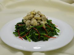 菠菜拌蛤肉-幸福绿洲美食广场