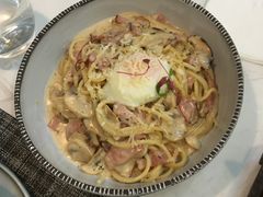 奶油汁培根溏心蛋意面-Future&Kitchen