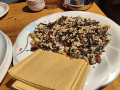 鸡蛋肉丝炒咸菜-天地家常菜