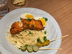 温泉蛋三文鱼意面-JOYBOX盒里(南湖天地店)