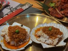 闻老头特色香米爱扇贝-闻老头·菊花炭烤肉(D11店)