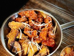 辣子鸡拼酱油鸡-MI WU FACTORY米屋美食工厂餐厅(绿地店)