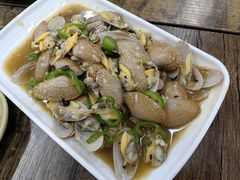 葱姜炒花甲-贞姨美食·老字号海鲜大排档