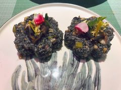 黑松露墨鱼菌菇饭-蜜桃花开·中西融合菜E&W(南长街店)