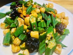 秋葵炒贝柱-旺角小渔村(幸福中路店)