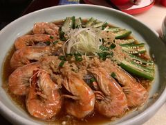 秋葵粉丝蒸大虾-枚青·临安酒肆(腾飞大厦店)