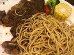 黑椒牛排意粉-明记港式烧腊茶餐厅(下沙店)