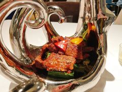 秋葵煎炒西冷牛肉-梧桐Plus·创意京·川料理(万象城店)