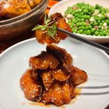 外婆家太大方了！！吃鸡还免费送养生锤...