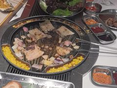 -山野的朋友露营炭火烤肉