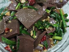 韭菜烧羊血-虢州羊肉馆(三门峡店)