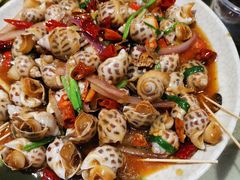 辣炒花螺-三亚火车头万人海鲜广场