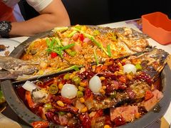 荔枝烤鱼-鸣记脆皮烤鱼·海鲜烤鱼(三八广场店)