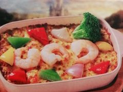 咖喱海鲜焗饭-牛男手造比萨(百盛店)