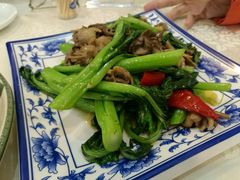 菜心炒鸡杂-家乡饭店(里仁洞店)