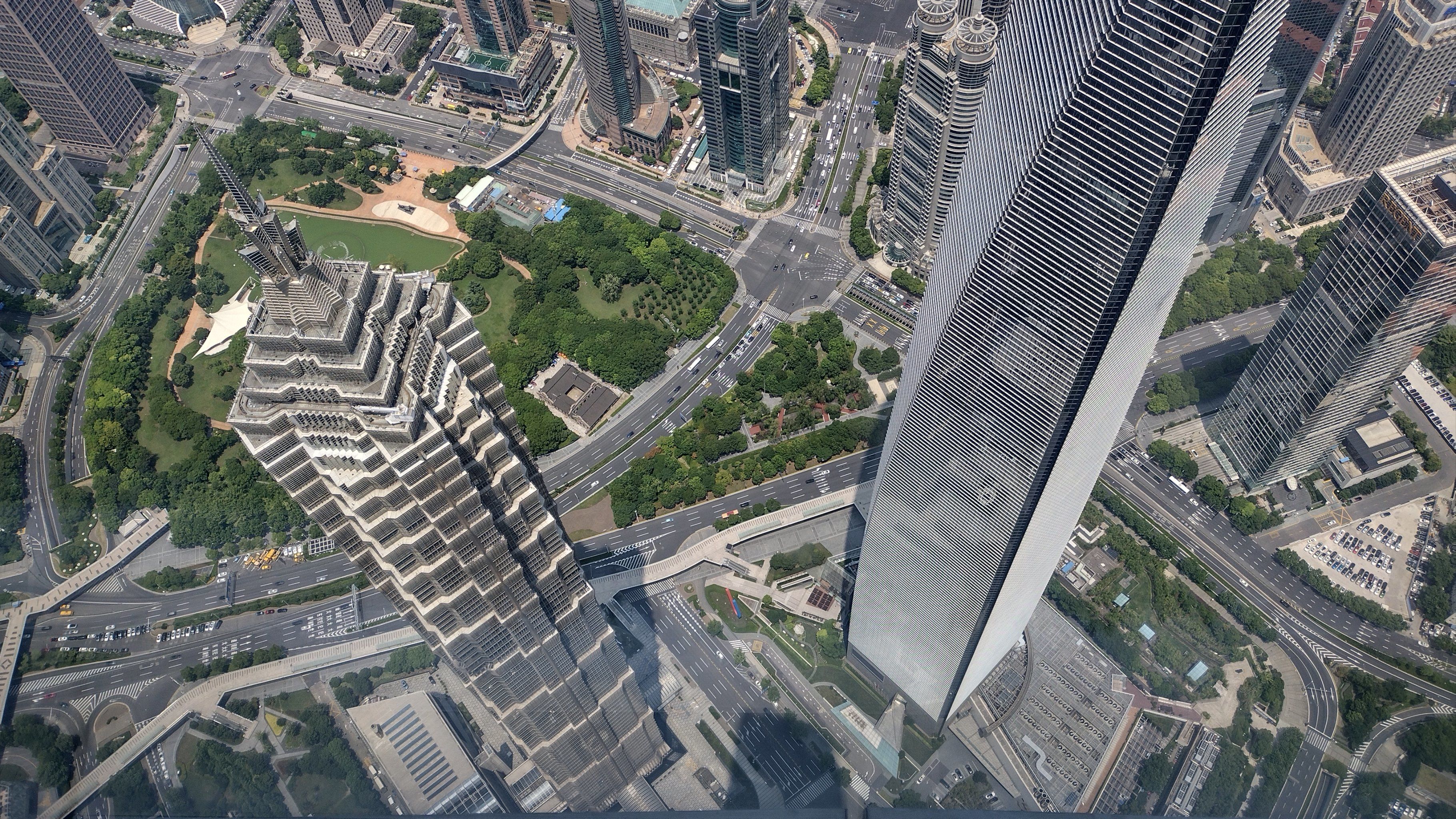 俯瞰城市的美景