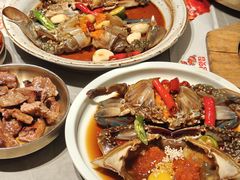 -草家酱蟹炭火烤肉店(珲春南路一店)