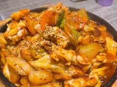 辣炒鱿鱼-全州豆芽汤饭