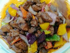黑椒肉仔粒-丽泽山庄·生态怀柔菜·虹鳟鱼(红螺寺店)