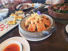 金瑶海鲜扒菠菜豆腐-巴黎轩(澳门巴黎人店)