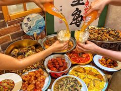 -东来菜馆•手抓海鲜家常菜•海鲜锅贴(鸽子窝店)