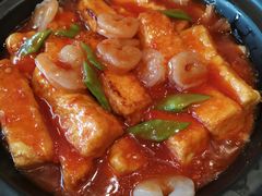 招牌虾仁自制豆腐-盈春大饭店(千山路店)