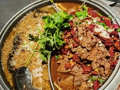烤湄公鱼拼川辣嫩牛肉-探炉·香辣豆花烤鱼(笋岗宝能环球汇店)