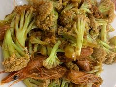 虾头菜花-叶存利海鲜大馅饺子(海宁路总店)