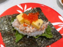 三文鱼鸡蛋手卷-京樽回転寿司(奥林匹克店)