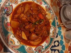 新疆大盘鸡（精选鸡腿加皮带面）-清真·古丽花儿·新疆美食(滨江道店)