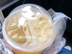 甜胚子绿茶奶茶双拼-放哈·甜醅子奶茶创造者(正宁路店)