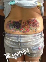 吉林市纹身 律动纹身 腰花纹身-律动刺青