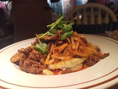 蒜泥茄子配烤肉-纳鲁孜·新疆特色餐厅(上海悦荟广场店)